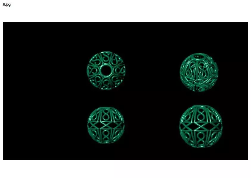 3 size stl beeds 3D print model_0