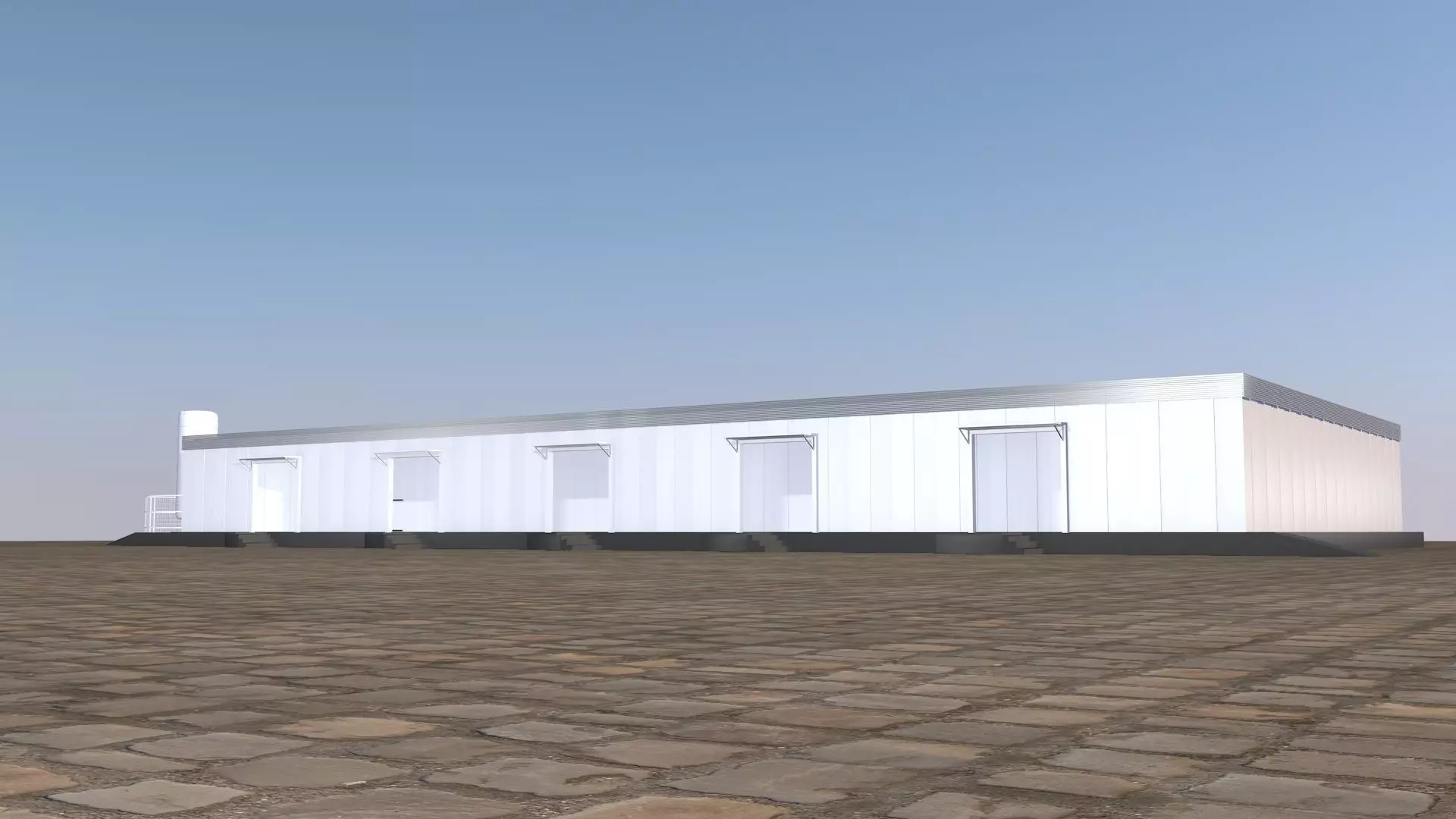 Cold storage Free low-poly 3D model