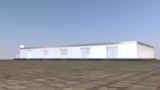 Cold storage Free low-poly 3D model