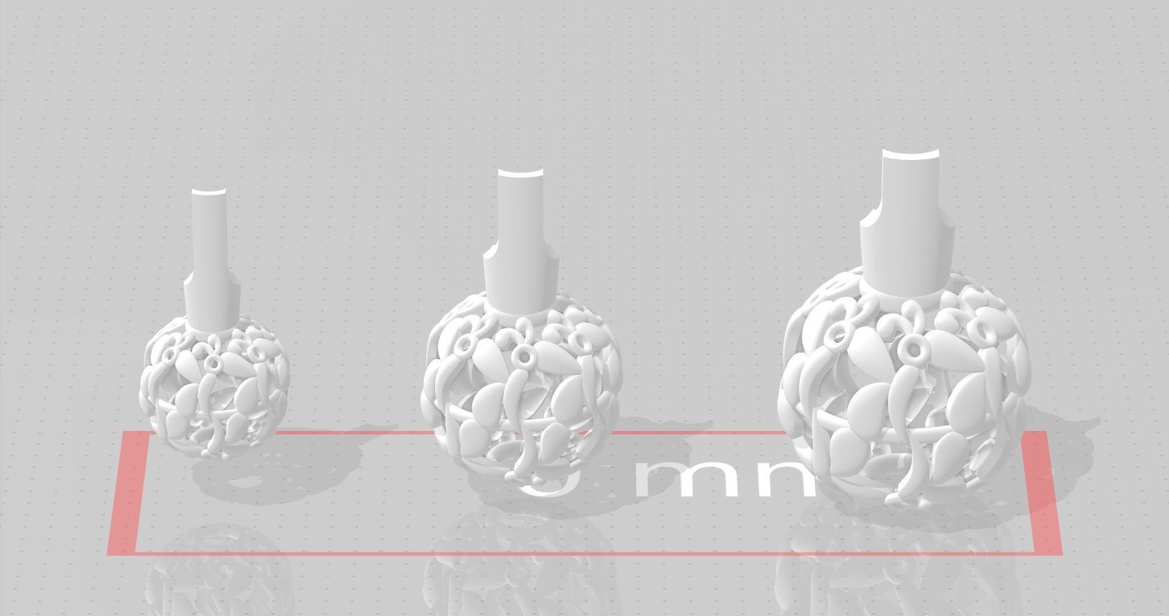 3 size stl beeds 3D print model_1