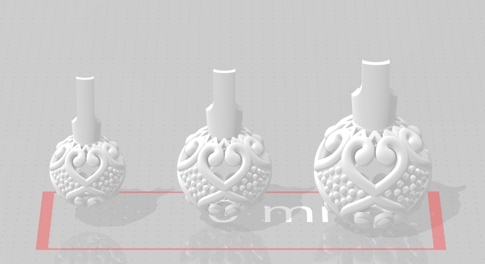 3 size stl beeds 3D print model_1