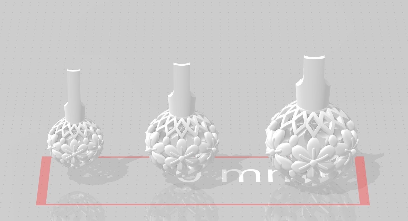 3 size stl beeds 3D print model_1