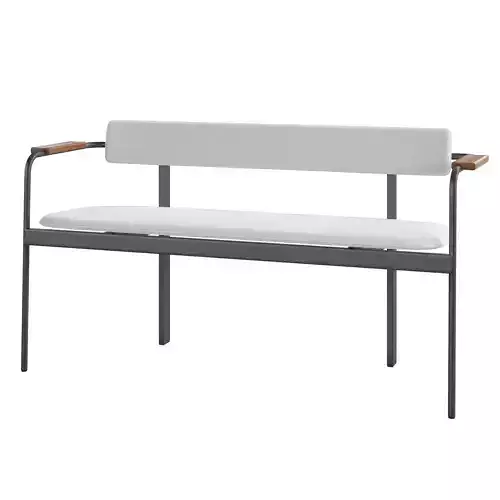 Betwixt Bench Upholstered 3D model