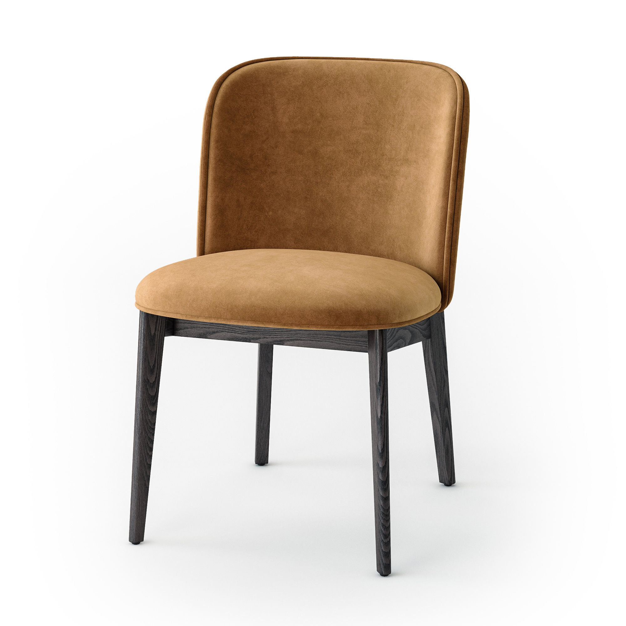 Calligaris Abrey wood chair 3D model_3