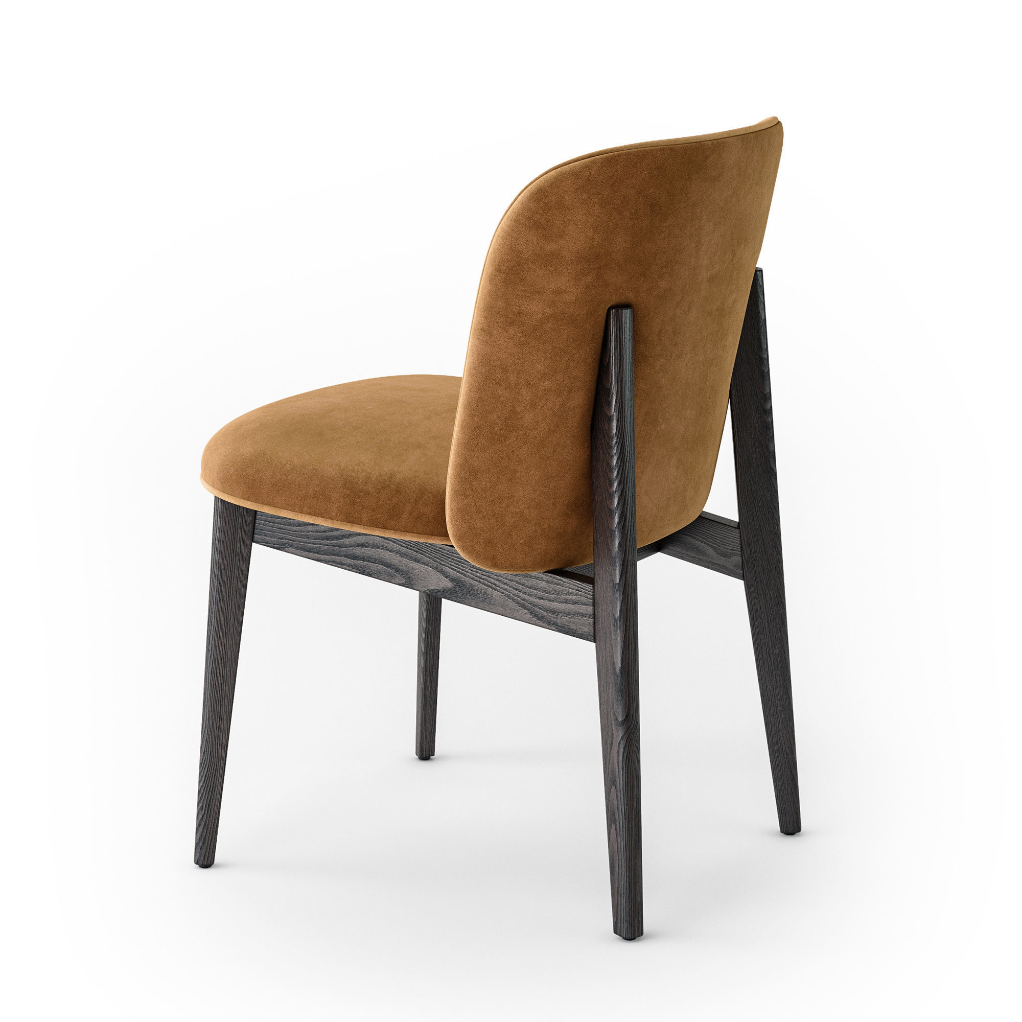 Calligaris Abrey wood chair 3D model_5