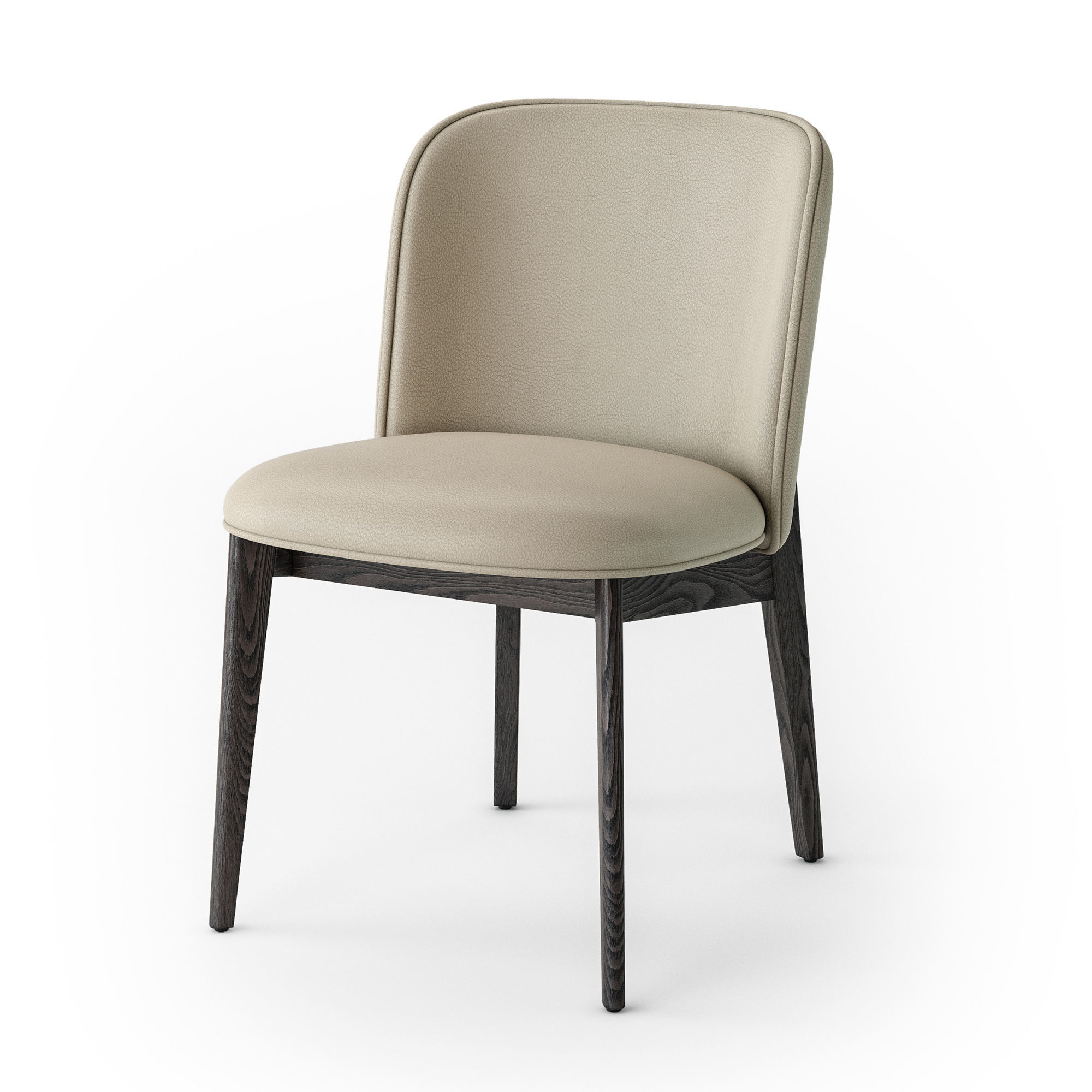 Calligaris Abrey wood chair 3D model_8