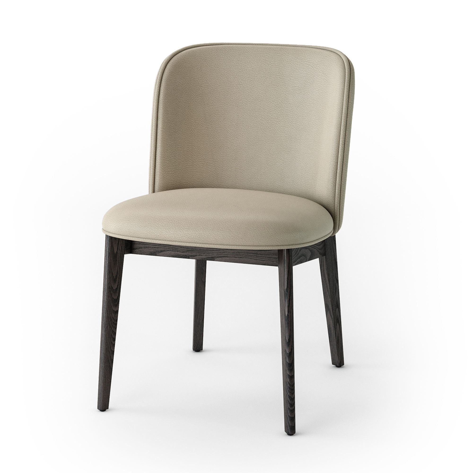 Calligaris Abrey wood chair 3D model_7