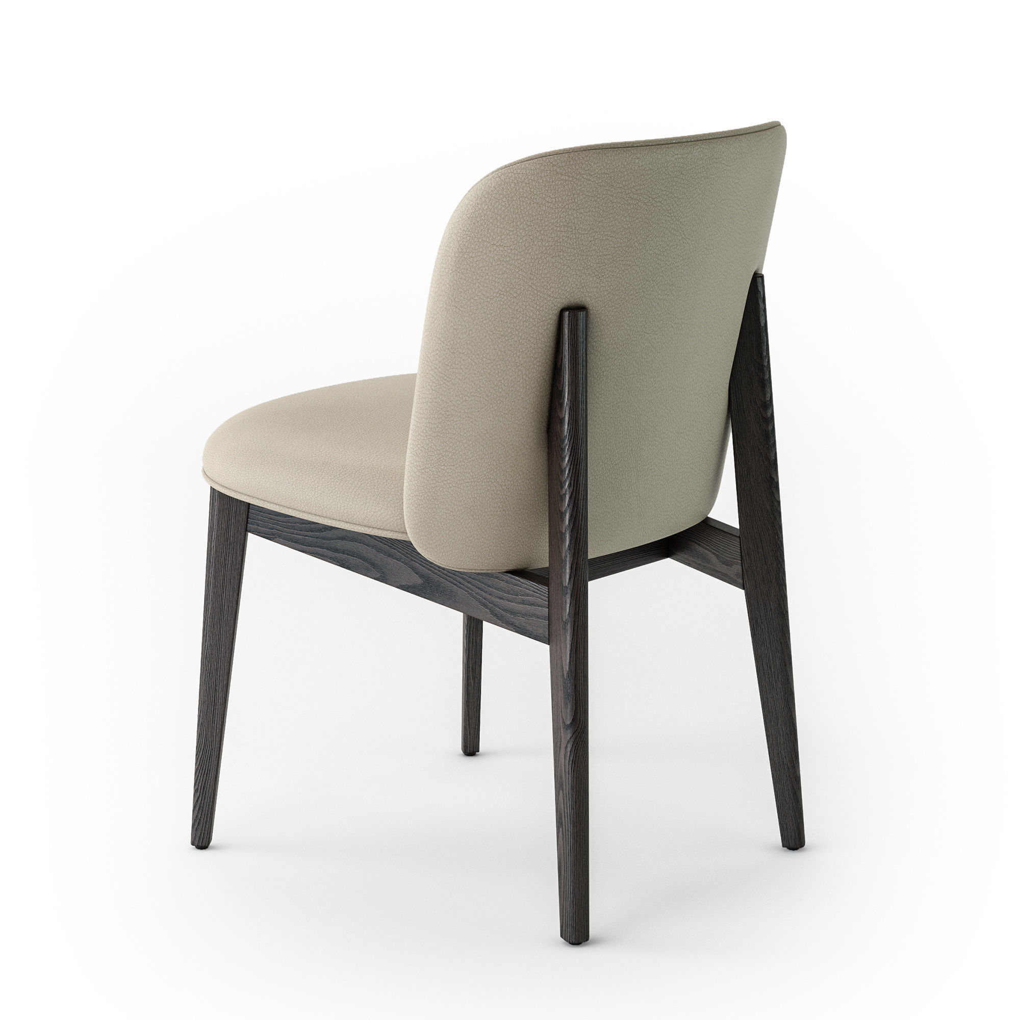 Calligaris Abrey wood chair 3D model_11