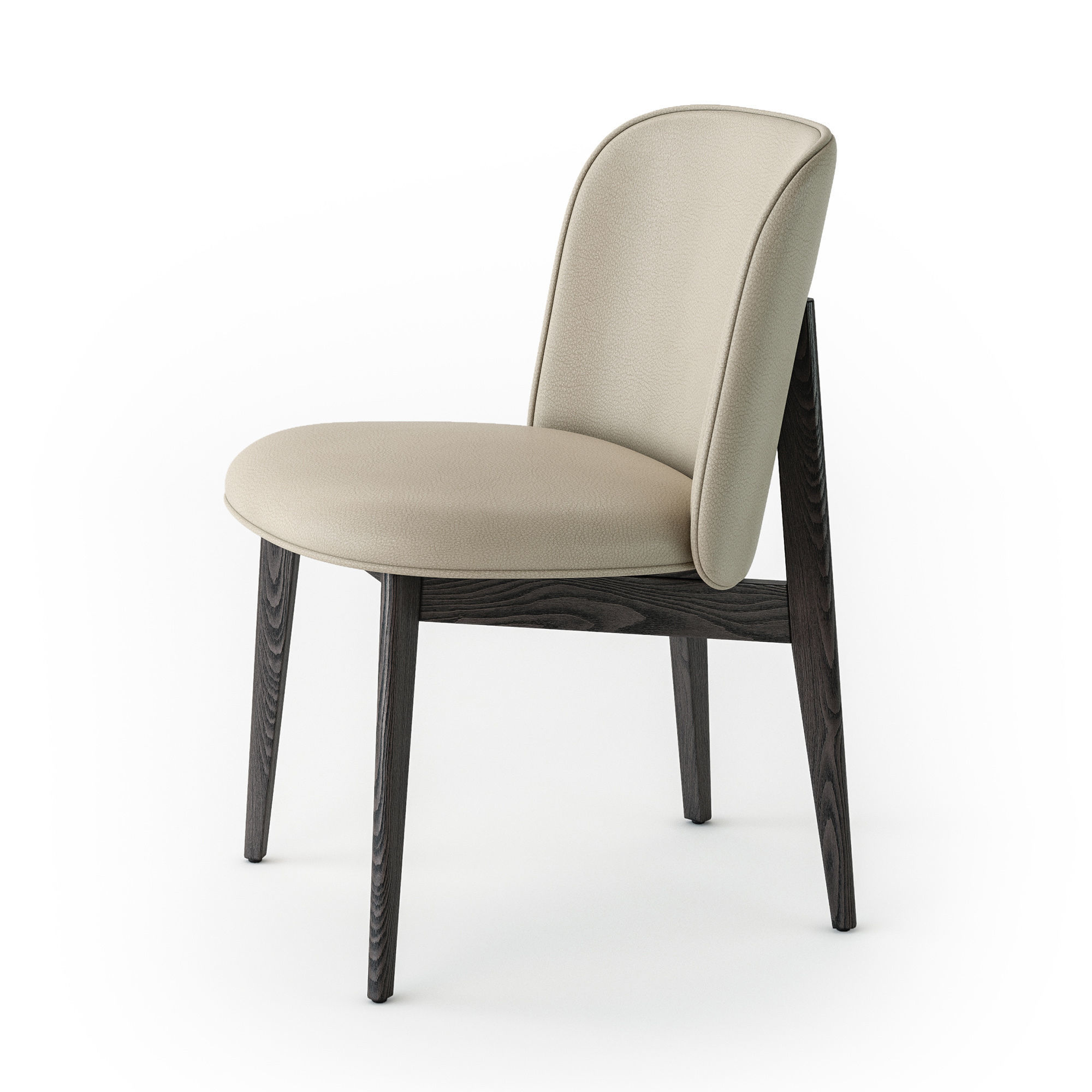 Calligaris Abrey wood chair 3D model_10