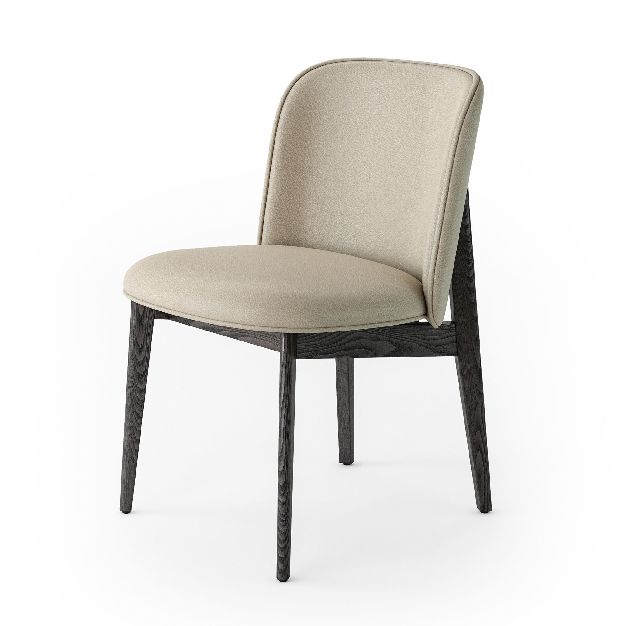 Calligaris Abrey wood chair 3D model_9