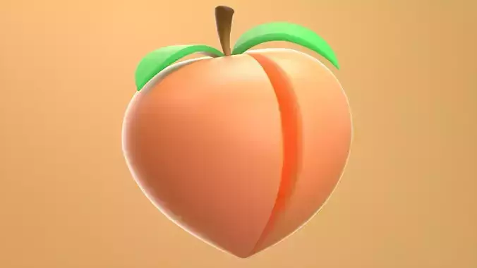 Peach 3D Model 3D model