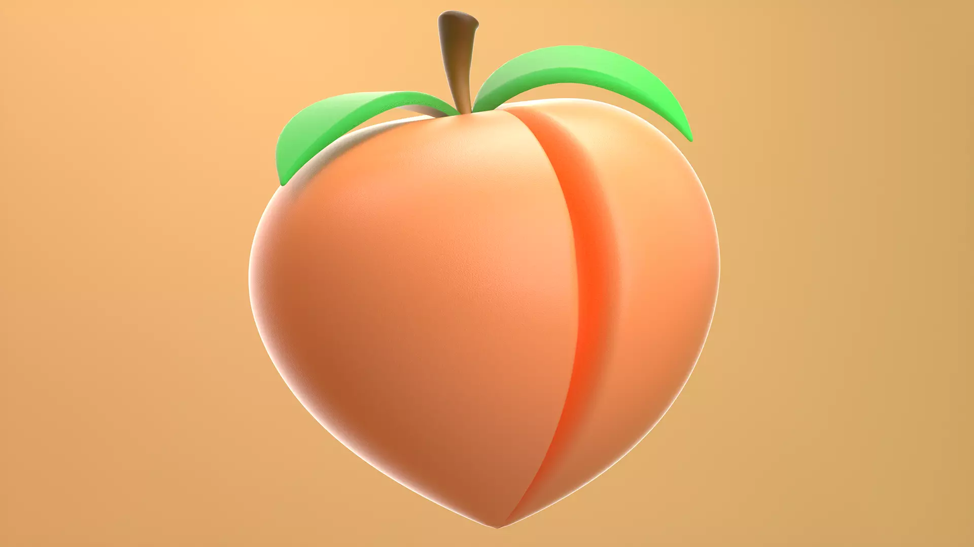 Peach 3D Model 3D model_0
