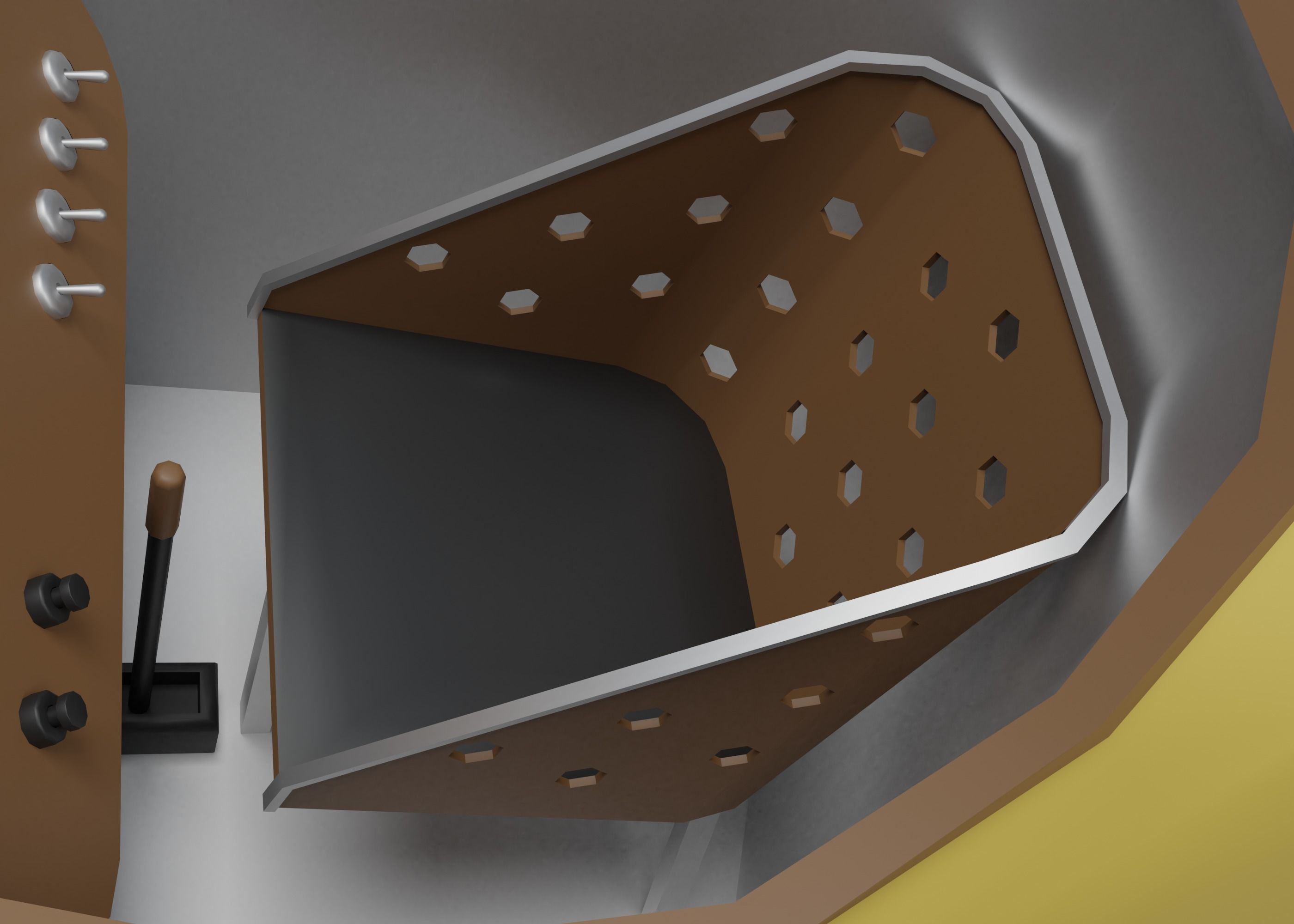 Airplane vintage biplane Low-poly 3D model_7