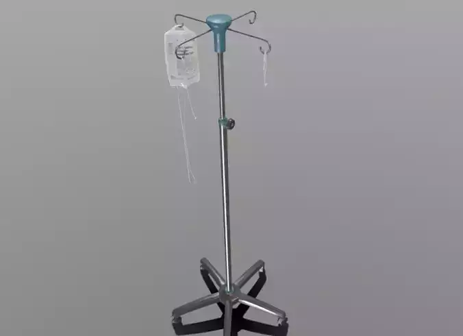 Saline Stand With Saline bottle saline bag