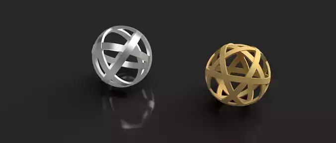 Pentasphere and Genesa Crystal model  - Pentasfera e Genesa - 3D print model