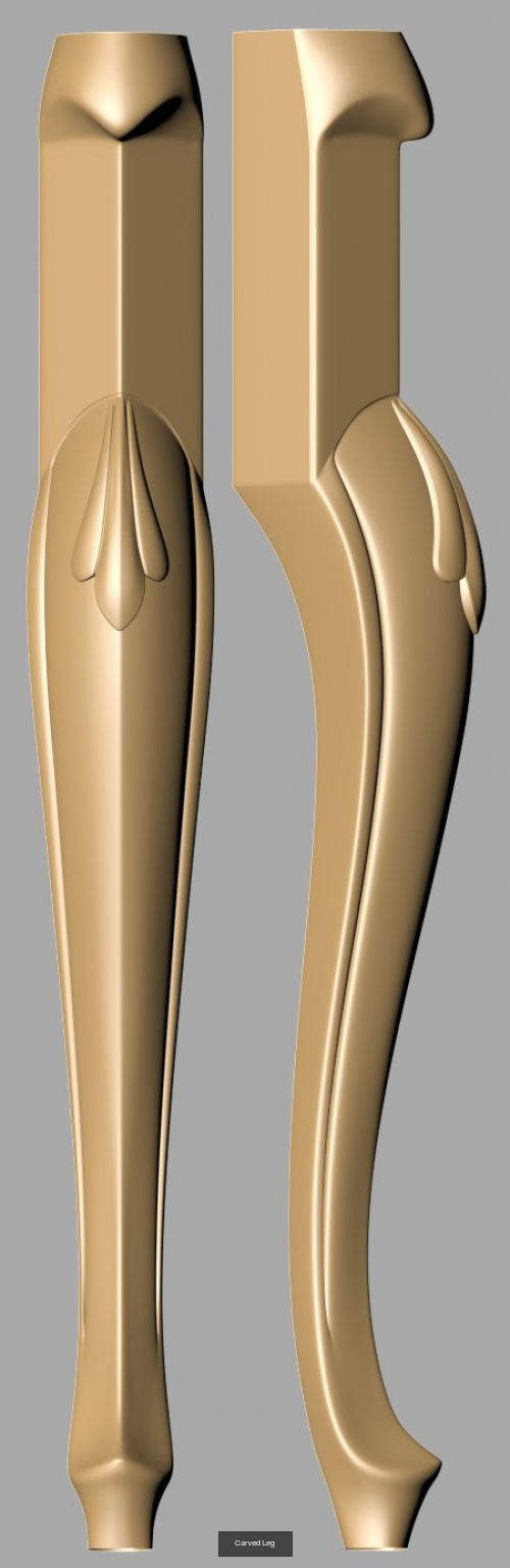 Carved Legs 3D Model Collection_12