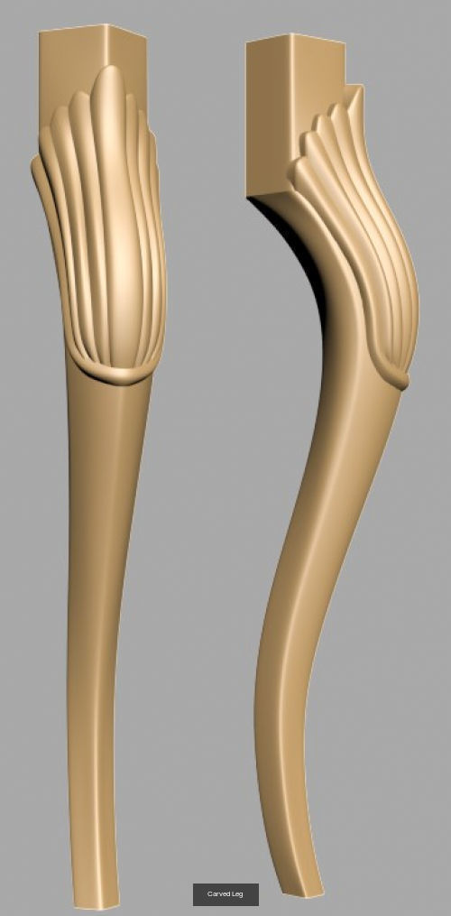 Carved Legs 3D Model Collection_13