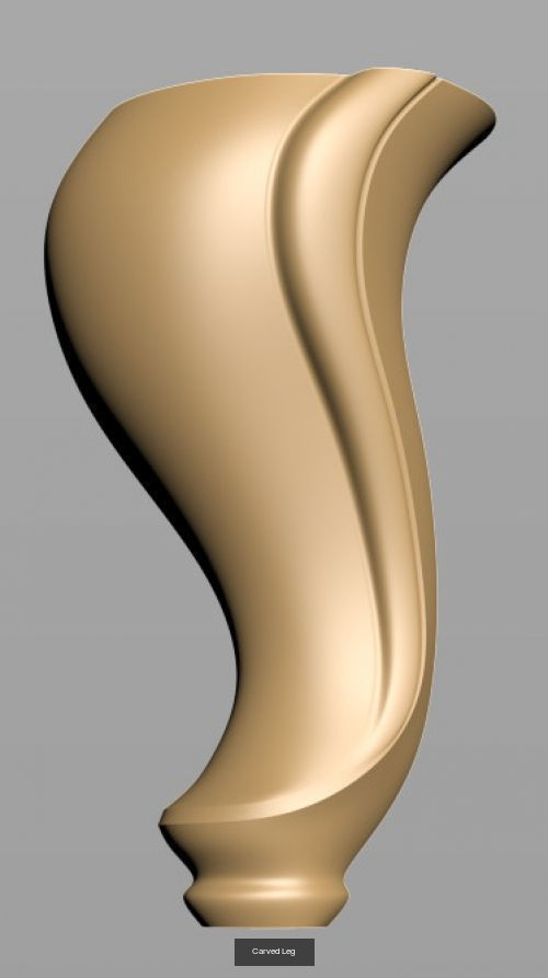 Carved Legs 3D Model Collection_10