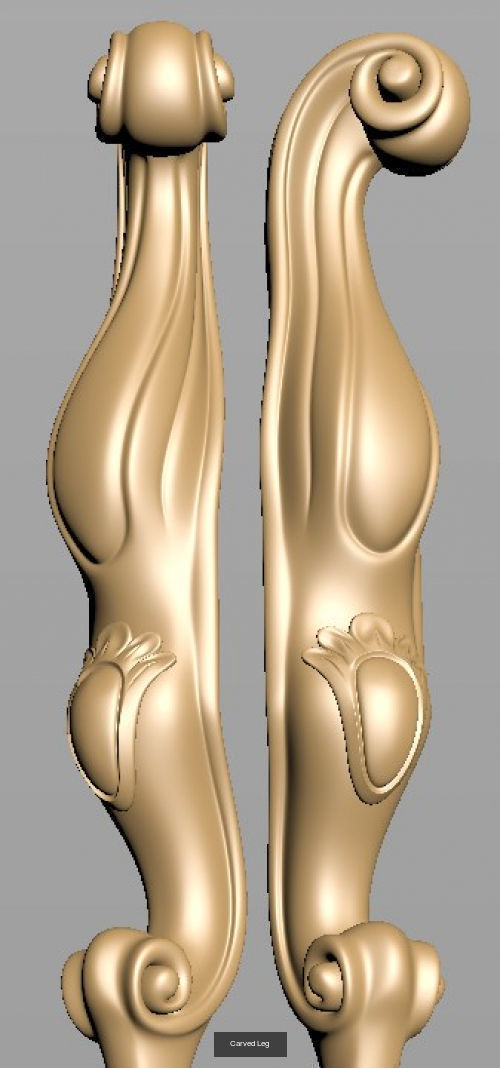 Carved Legs 3D Model Collection_7
