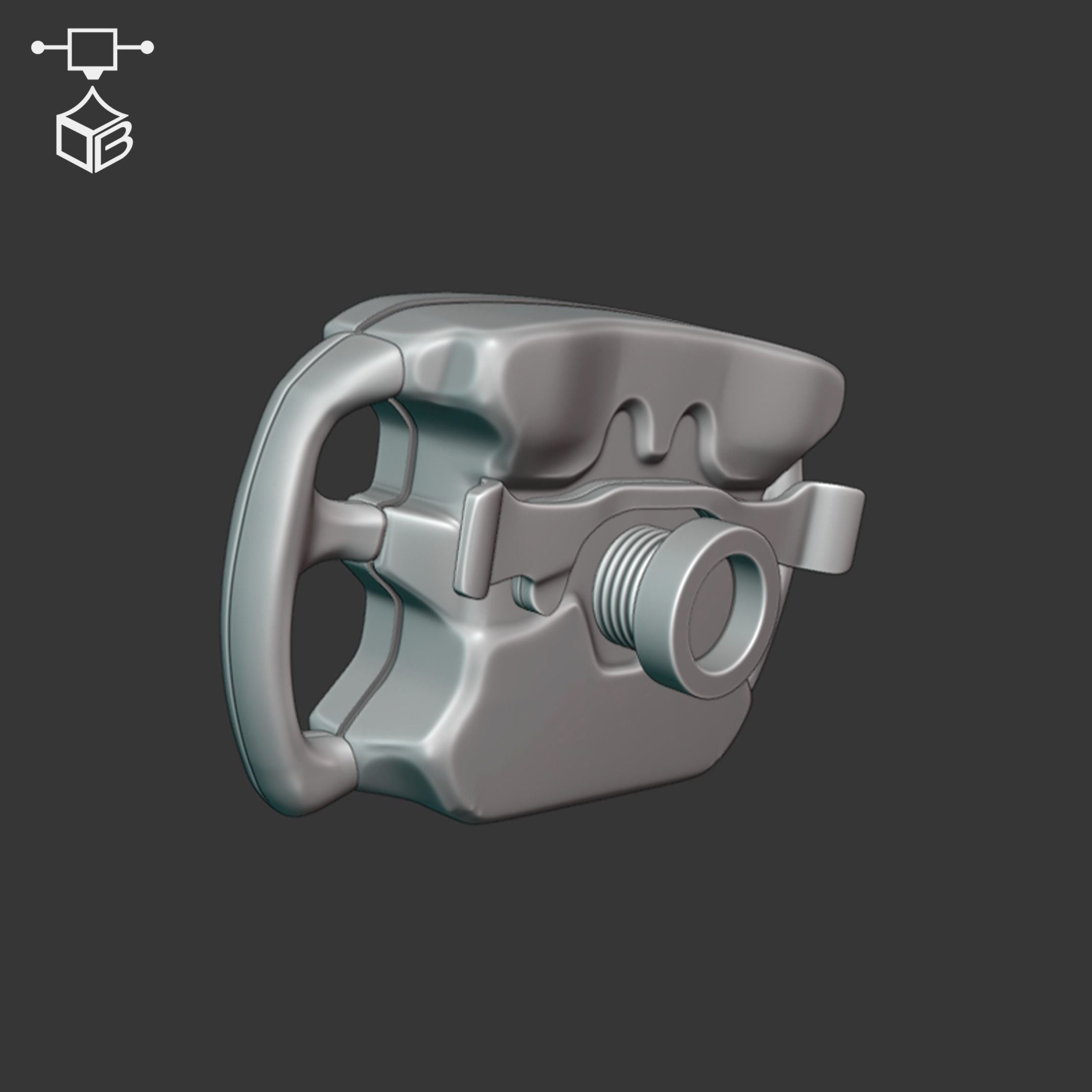 STEERING WHEEL MCLAREN P1 GTR 3D print model_4