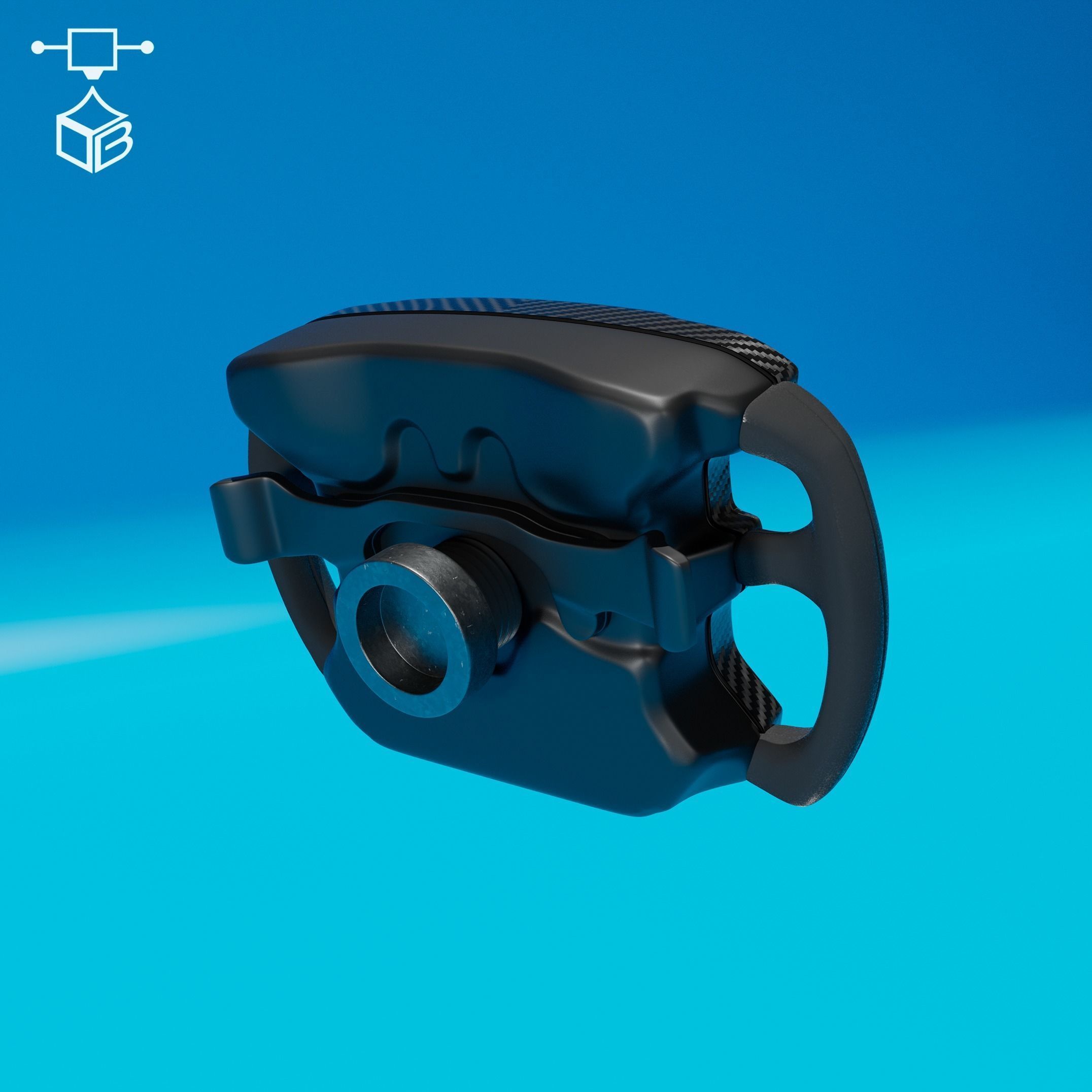 STEERING WHEEL MCLAREN P1 GTR 3D print model_1