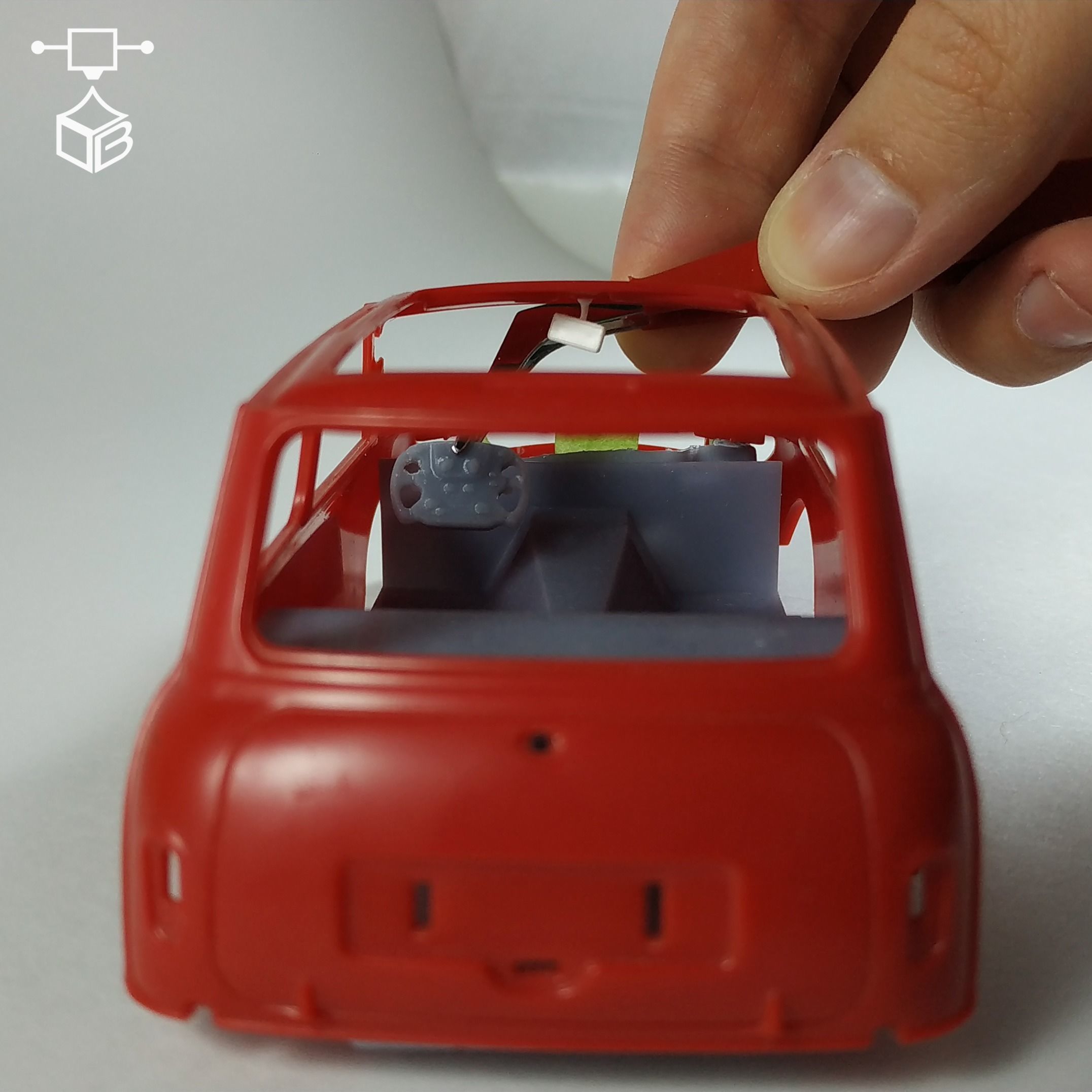 STEERING WHEEL MCLAREN P1 GTR 3D print model_8