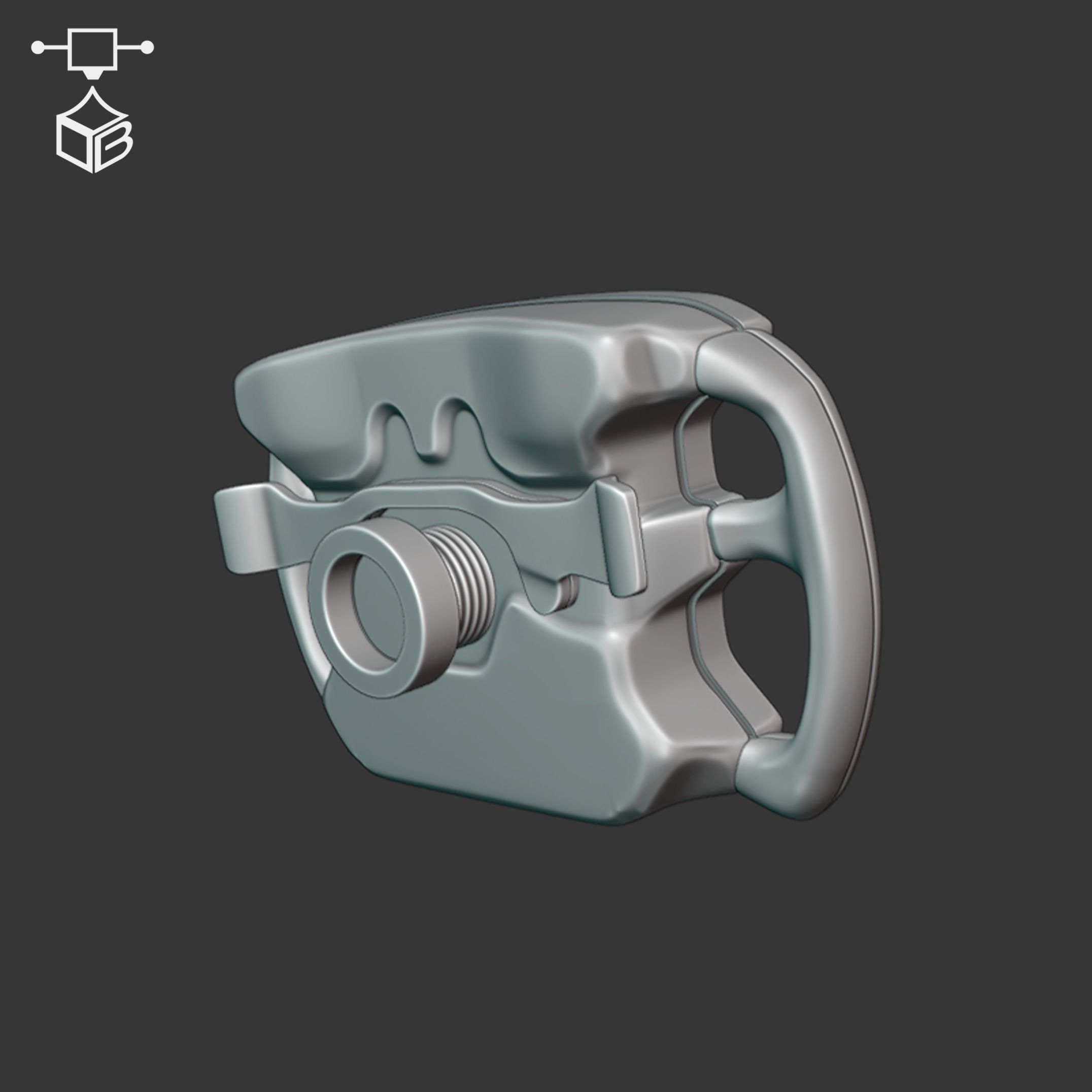 STEERING WHEEL MCLAREN P1 GTR 3D print model_6