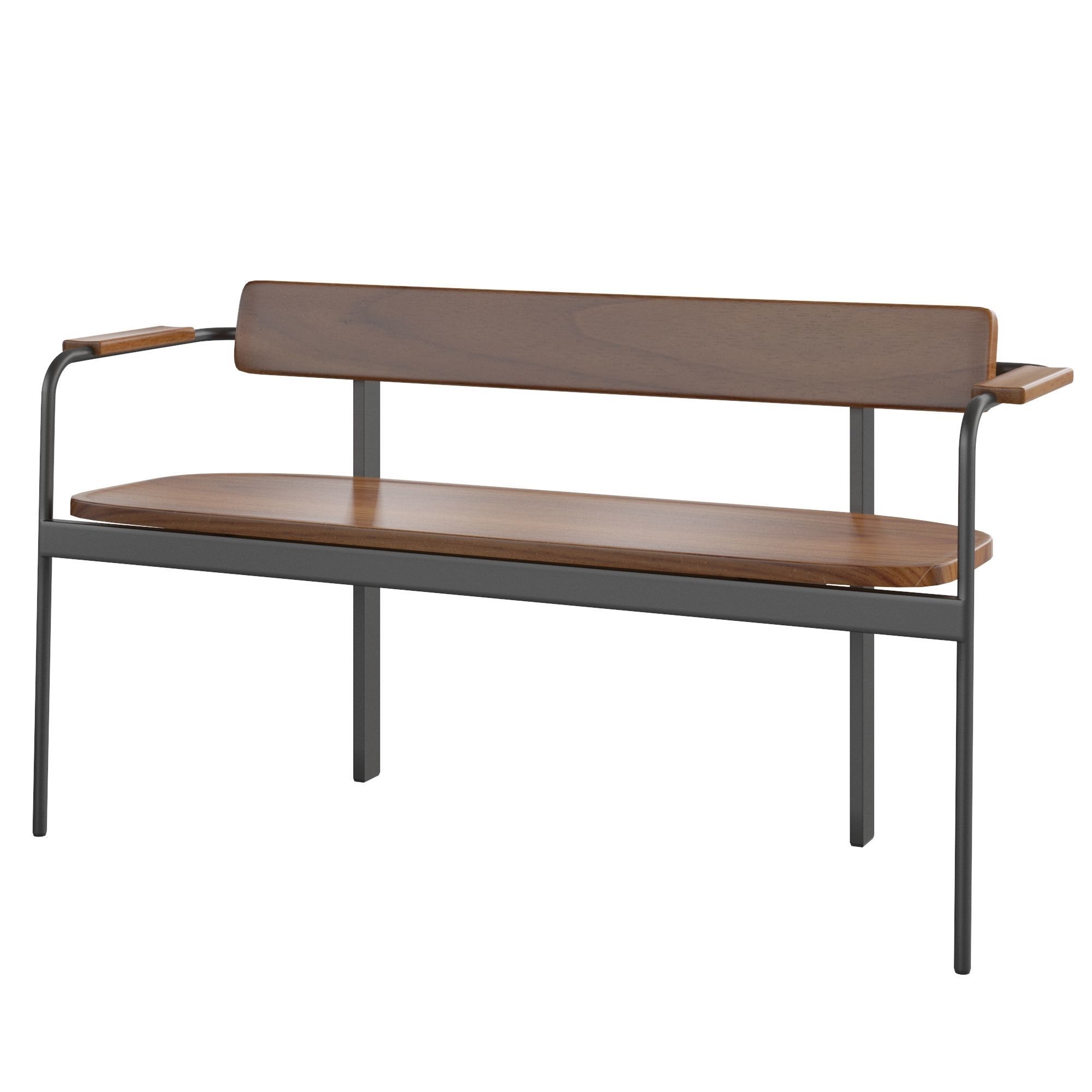 Betwixt Bench - Wood 3D model_1