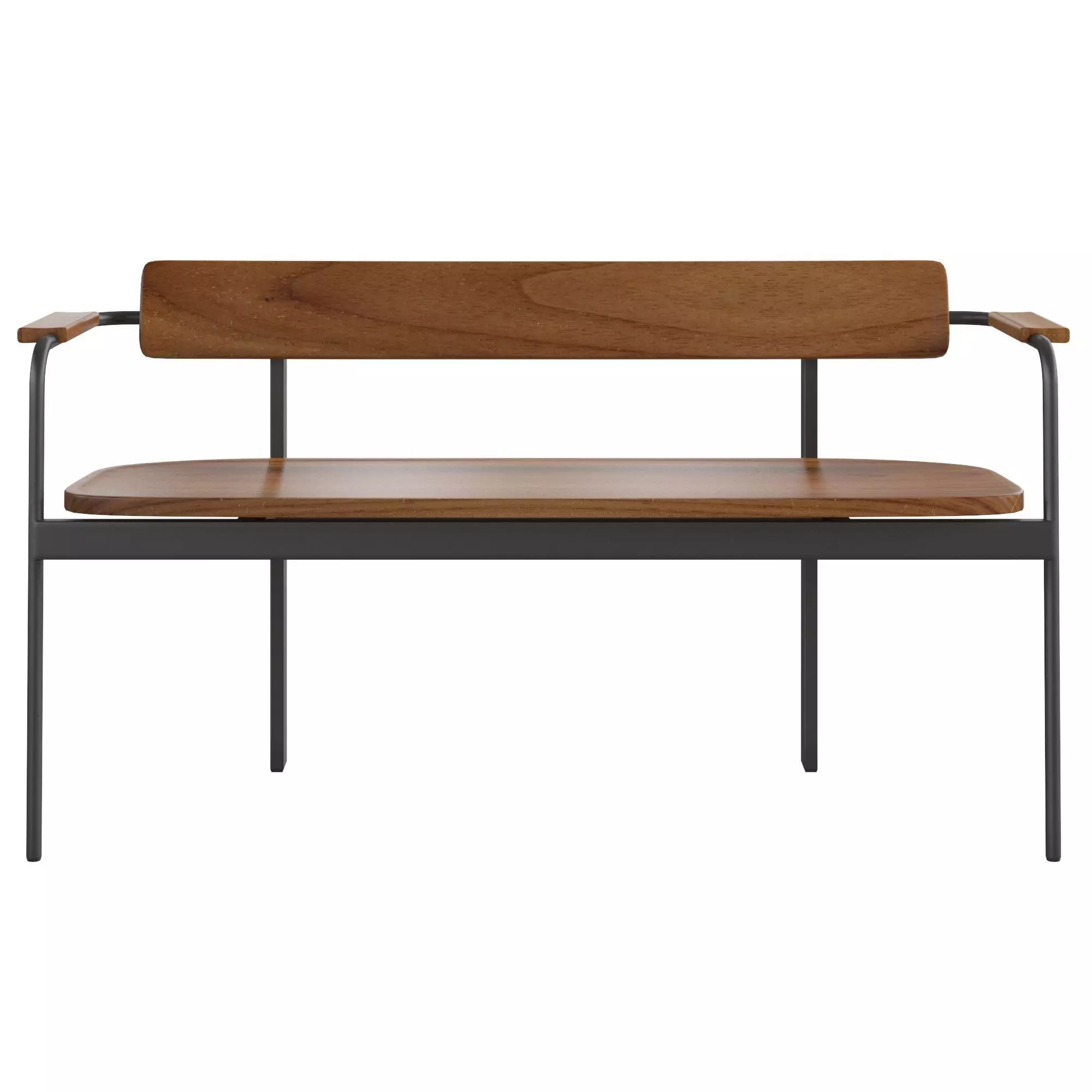 Betwixt Bench - Wood 3D model_0