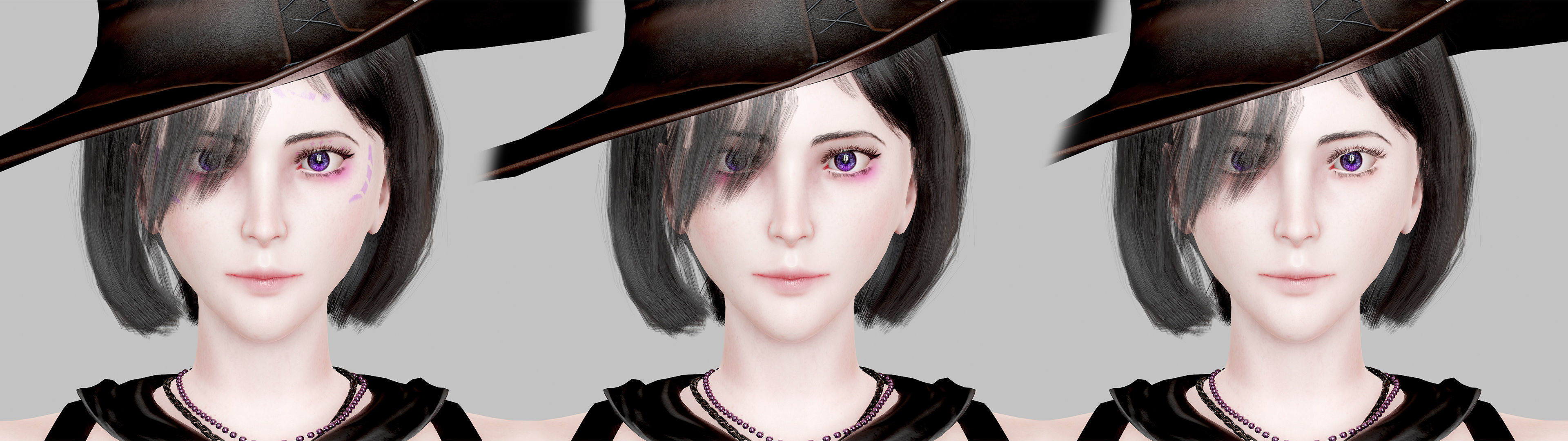 Witch Lady Game Ready Character Low-poly 3D model_21