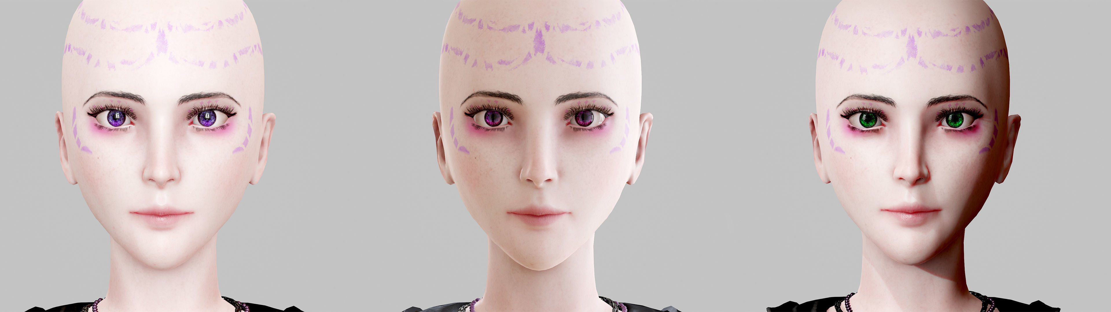 Witch Lady Game Ready Character Low-poly 3D model_14