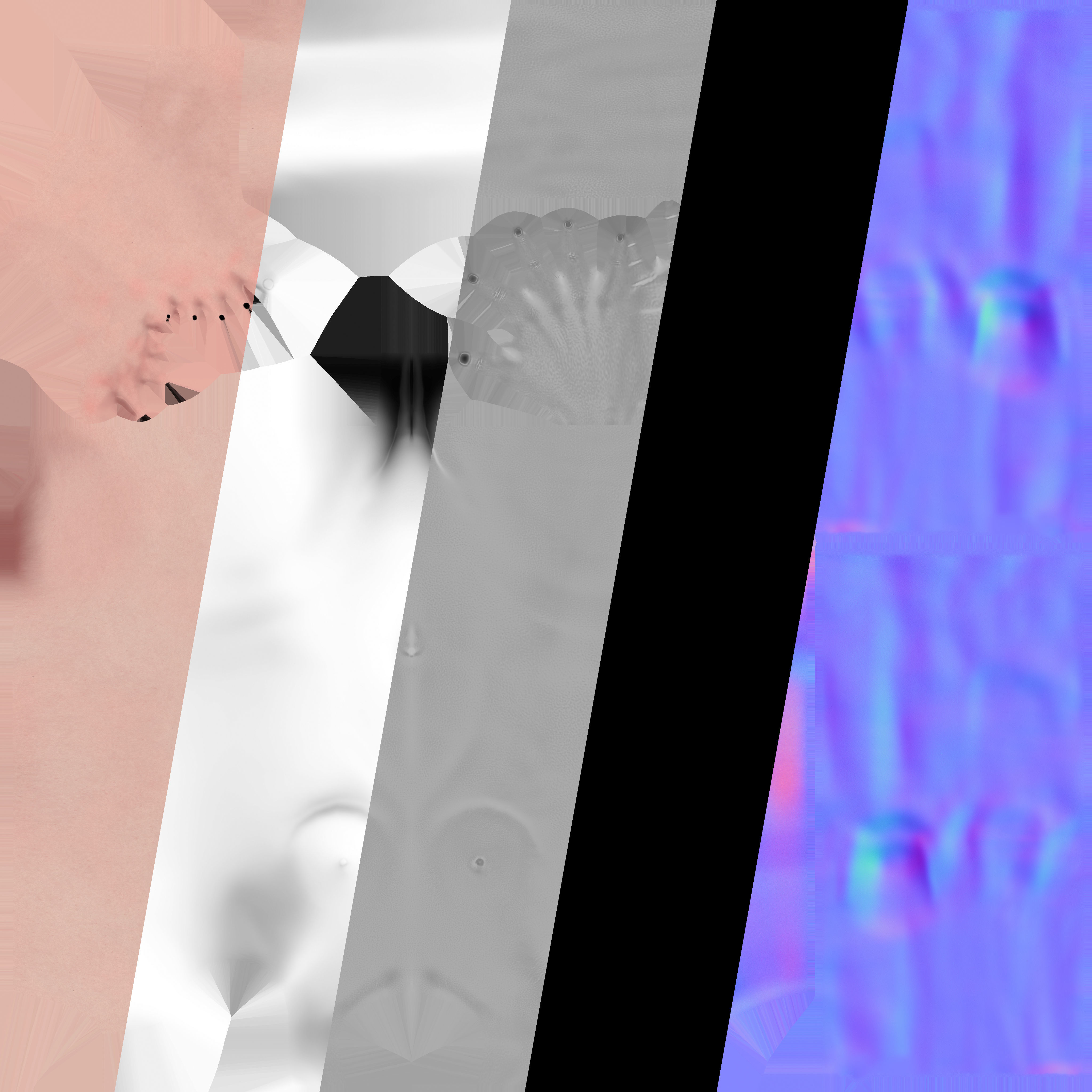 Witch Lady Game Ready Character Low-poly 3D model_38