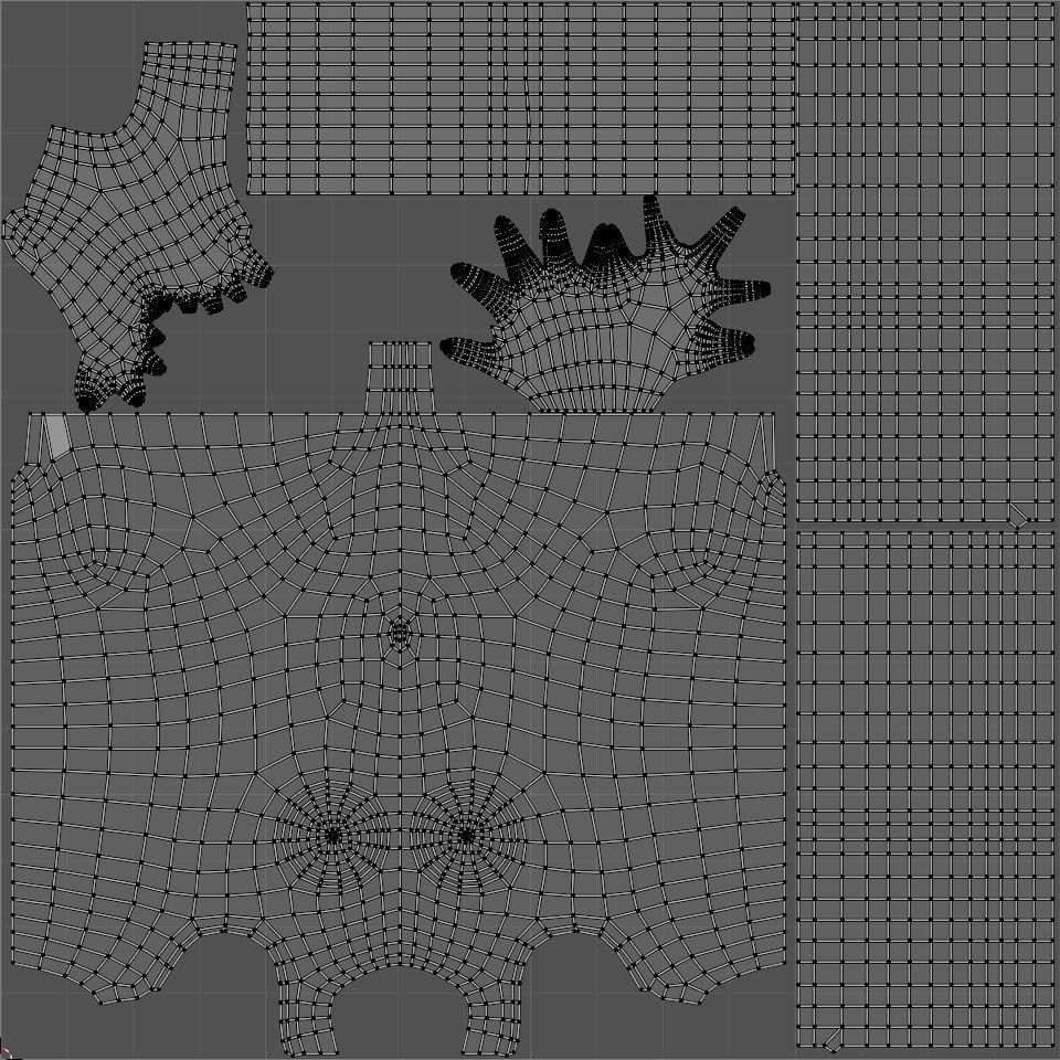 Witch Lady Game Ready Character Low-poly 3D model_37