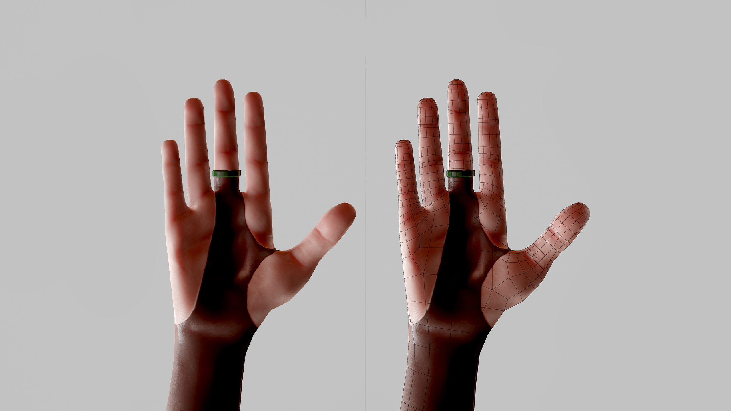 Witch Lady Game Ready Character Low-poly 3D model_18