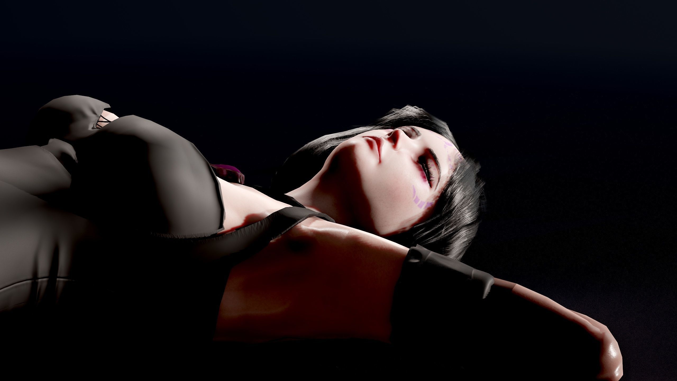 Witch Lady Game Ready Character Low-poly 3D model_40