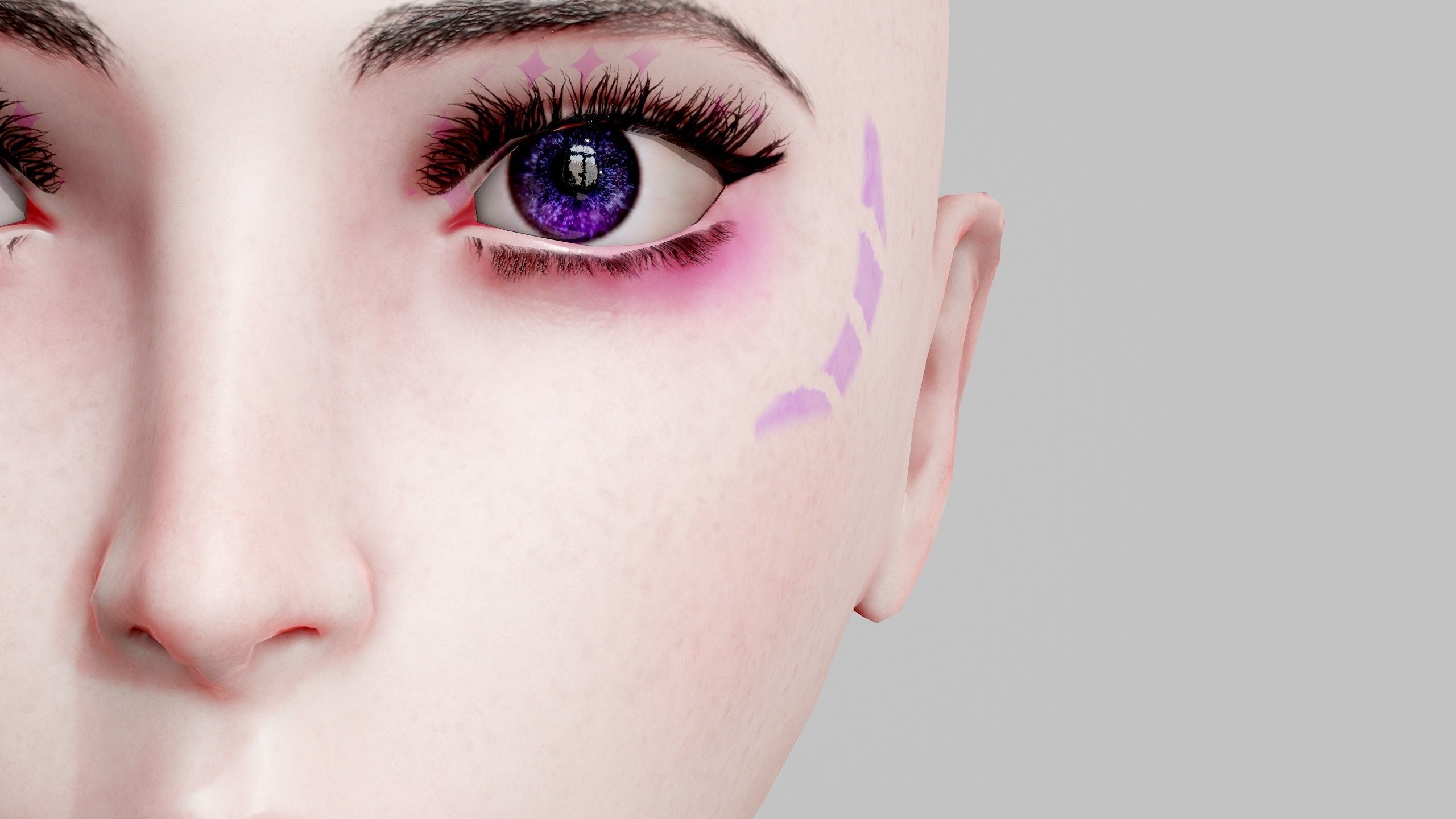 Witch Lady Game Ready Character Low-poly 3D model_34