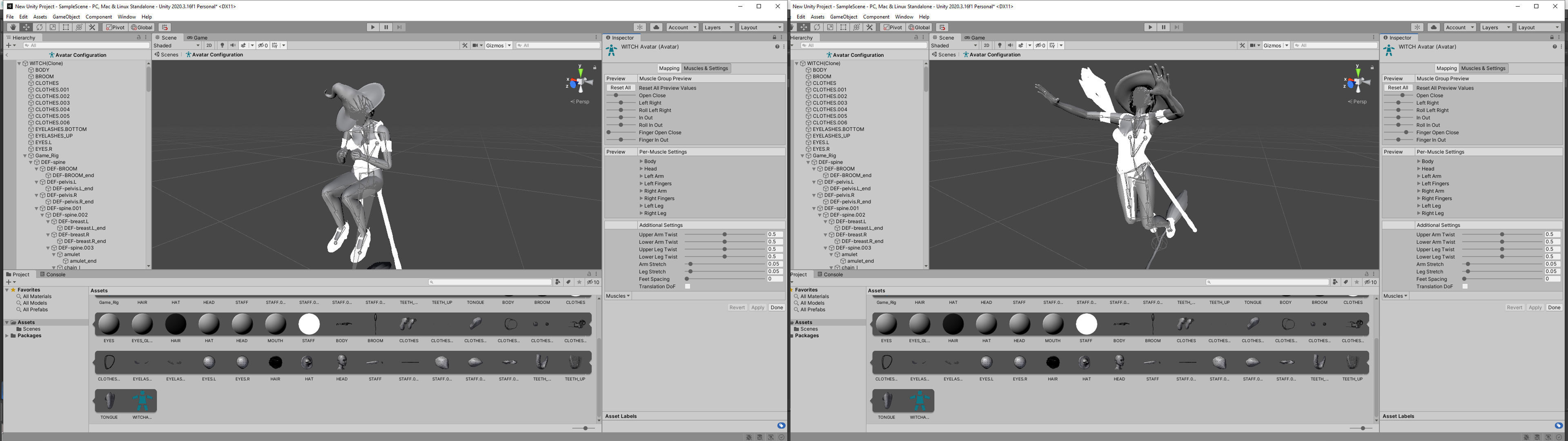Witch Lady Game Ready Character Low-poly 3D model_36