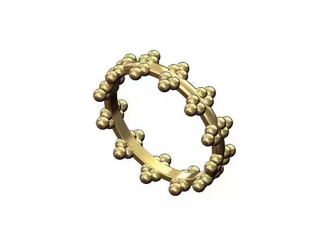 Triple Crown bead fashion band US sizes 6to9