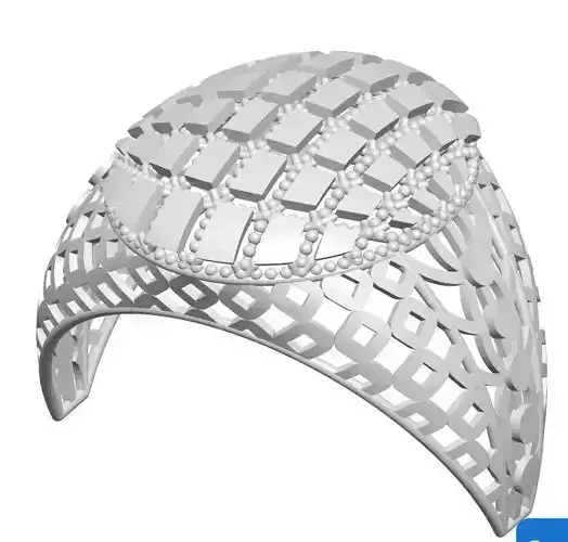 Ring 7 silver with diamonds