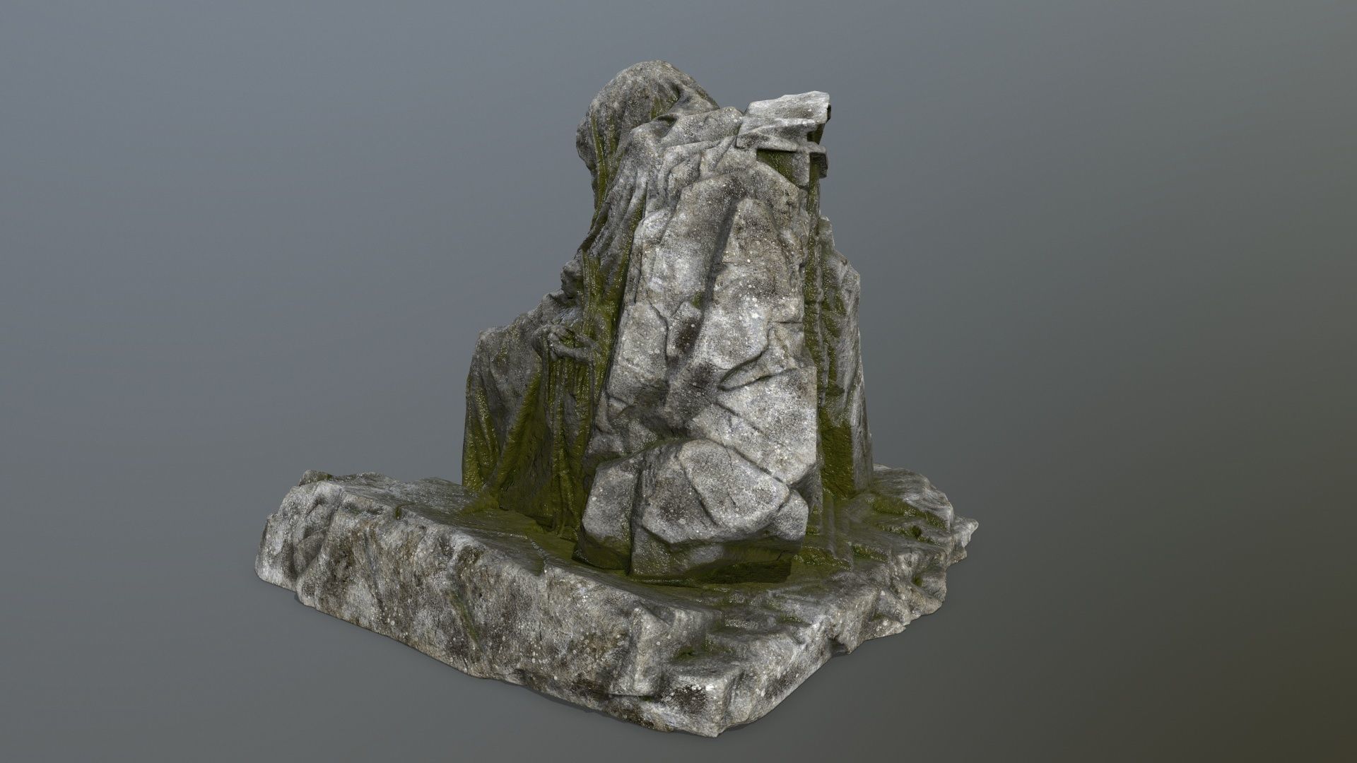 statue gate   Low-poly 3D model_9