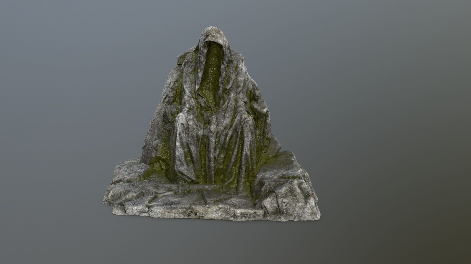 statue gate   Low-poly 3D model_12