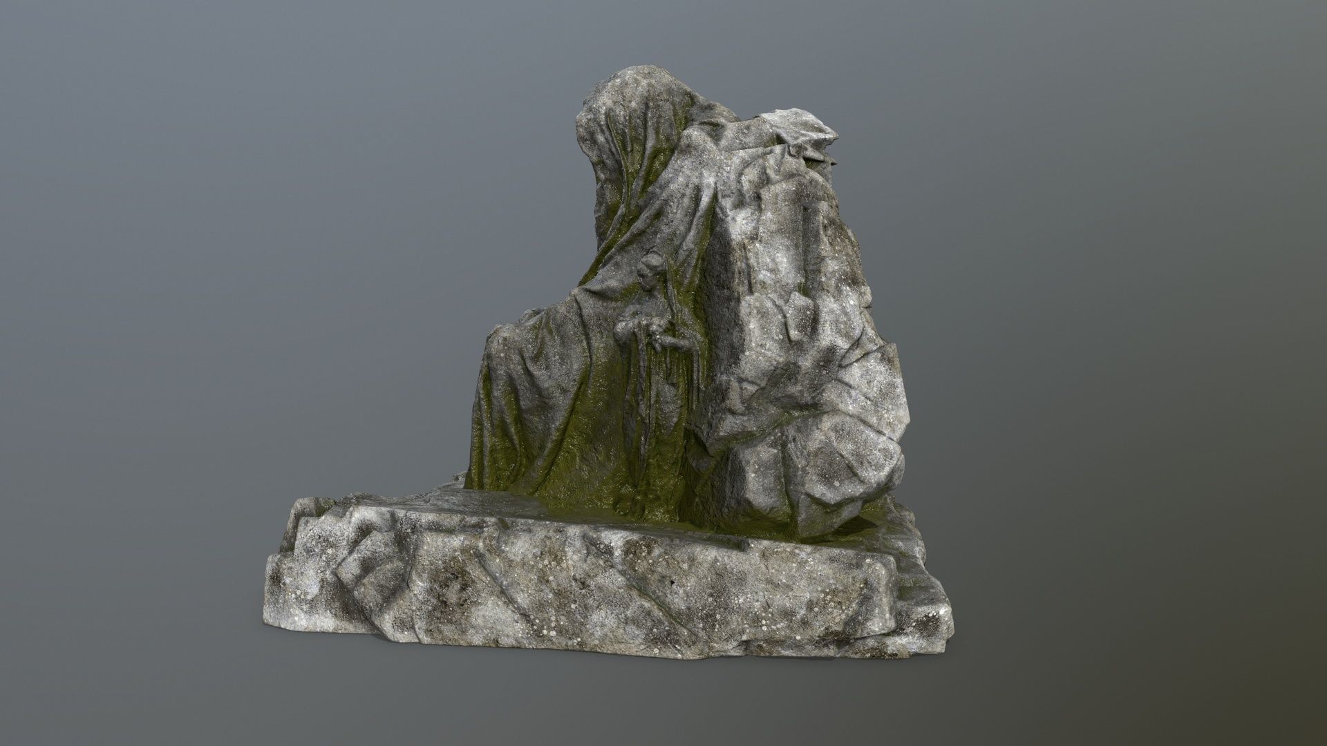 statue gate   Low-poly 3D model_10