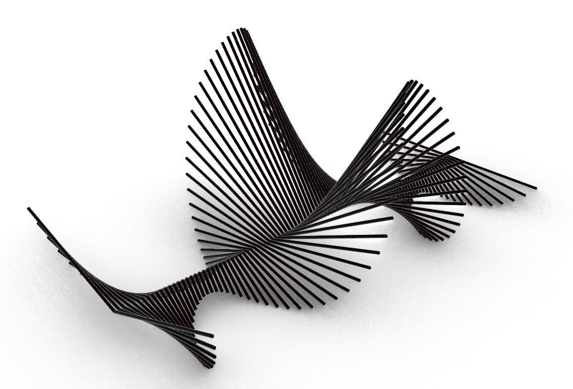 Parametric sea creature 3D model_5