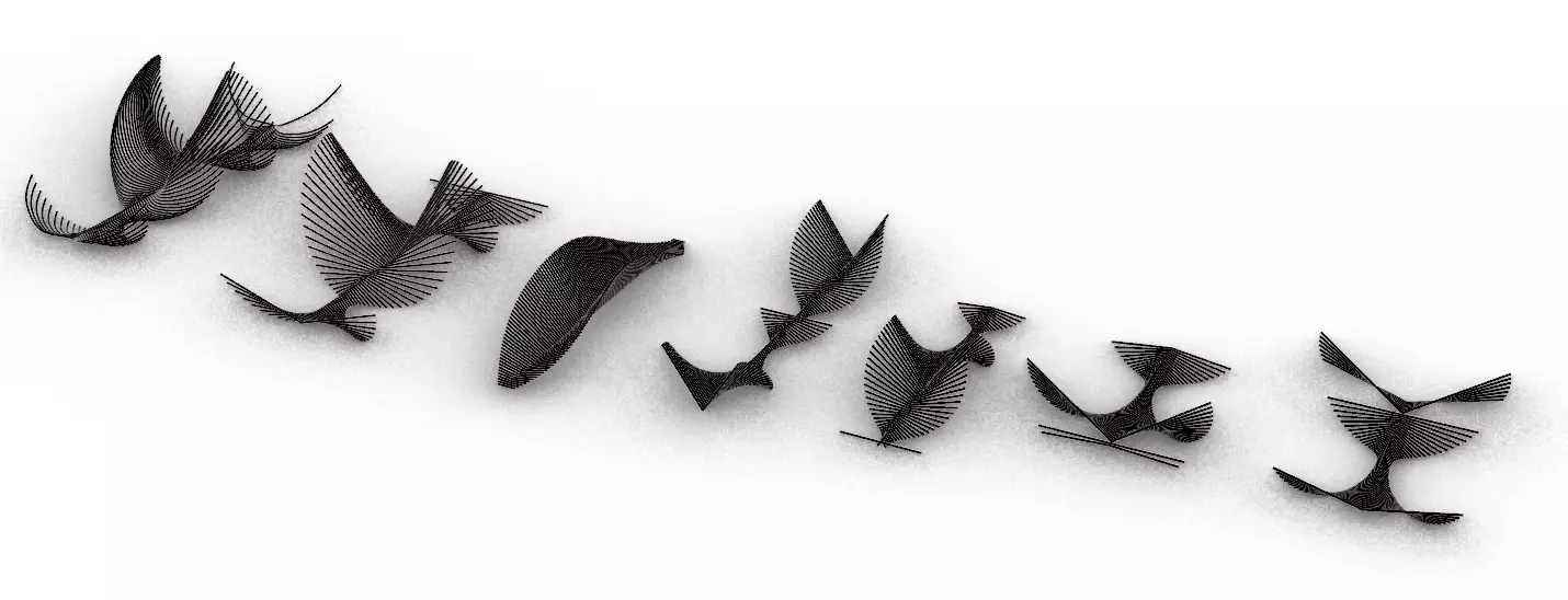 Parametric sea creature 3D model_0