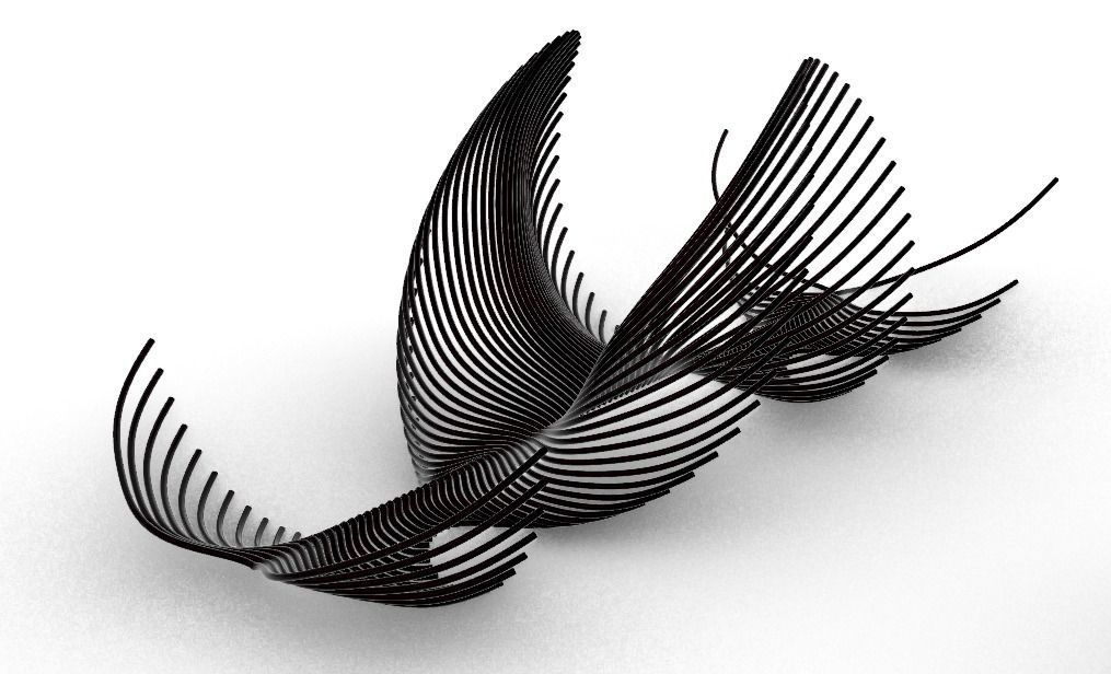 Parametric sea creature 3D model_4