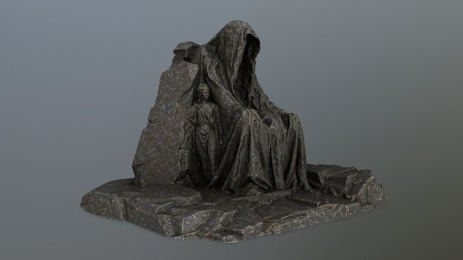 statue gate    Low-poly 3D model