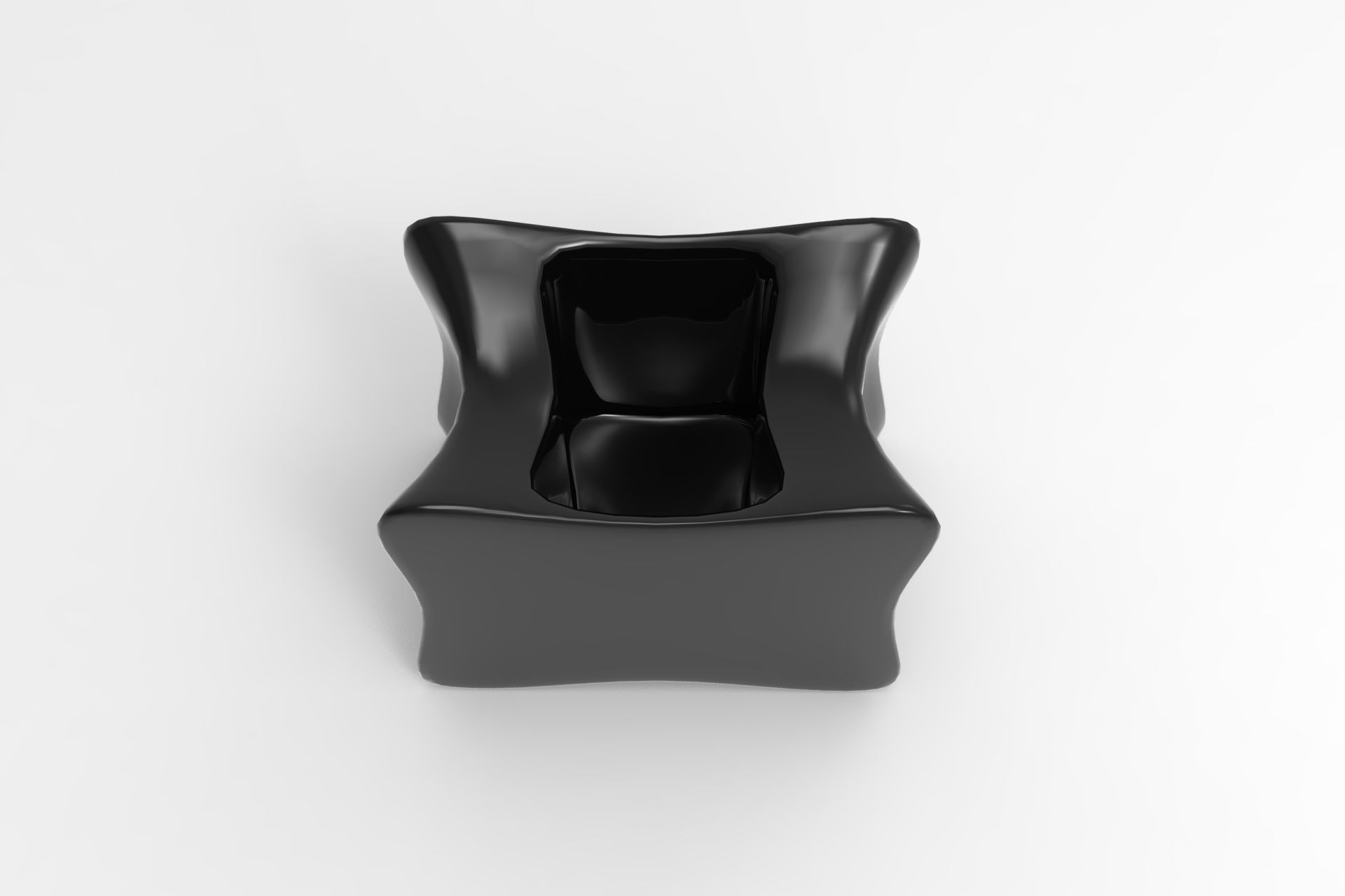 Doux Plant Pot Low-poly 3D model_3