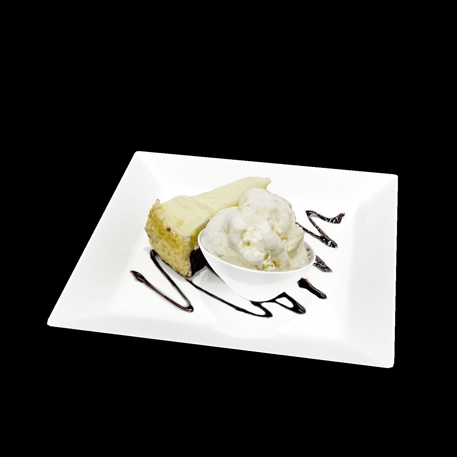 Crazy Red velvet Cheesecake Low-poly 3D model_3