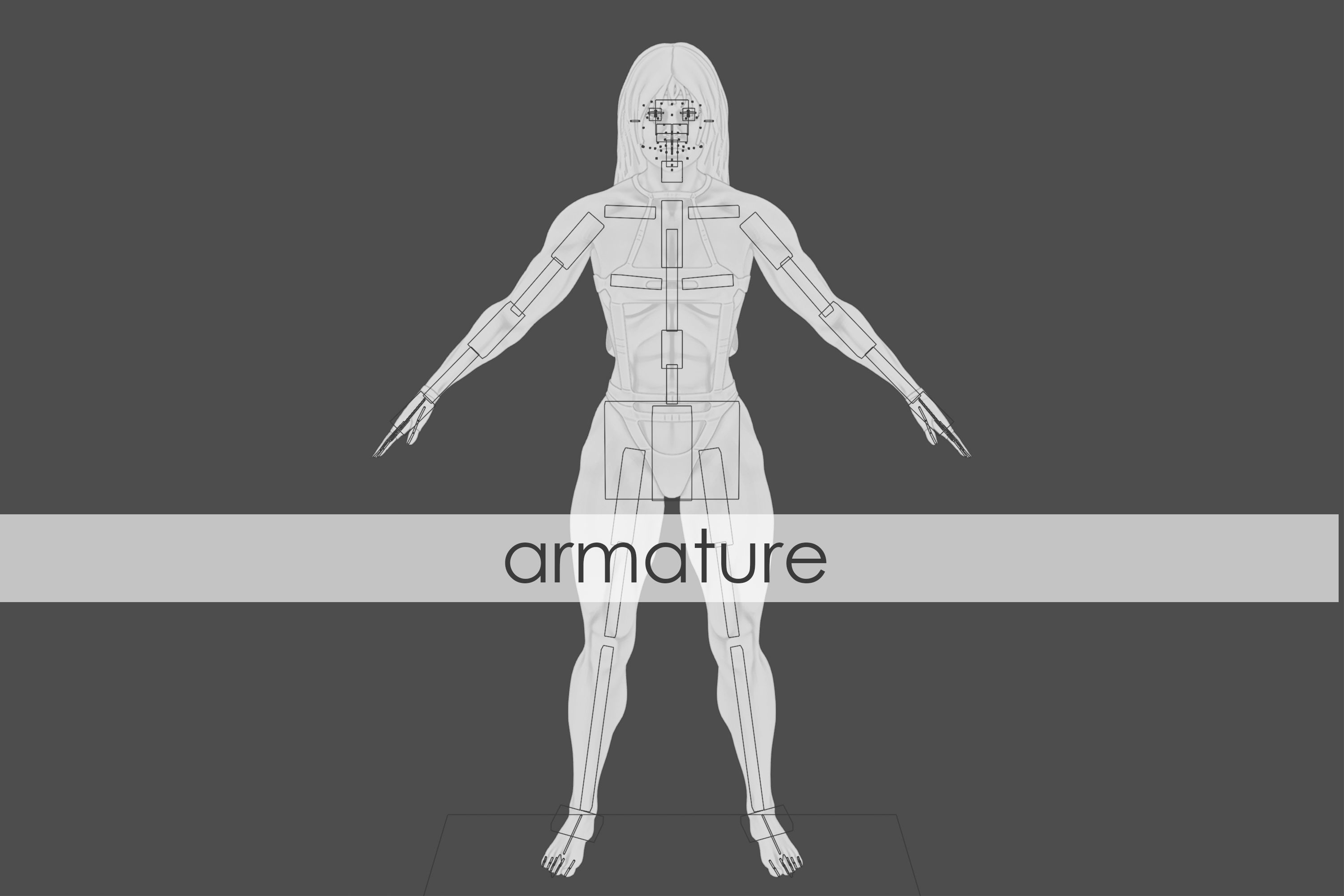 Bodybuilder Woman in Leather Suit 3D model_10