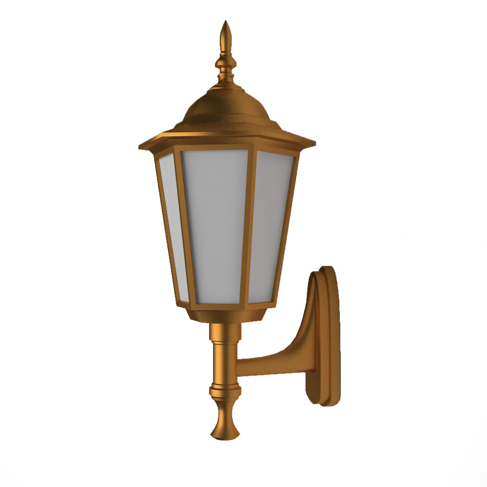 lamp 3d model outdoor wall 3D model_5